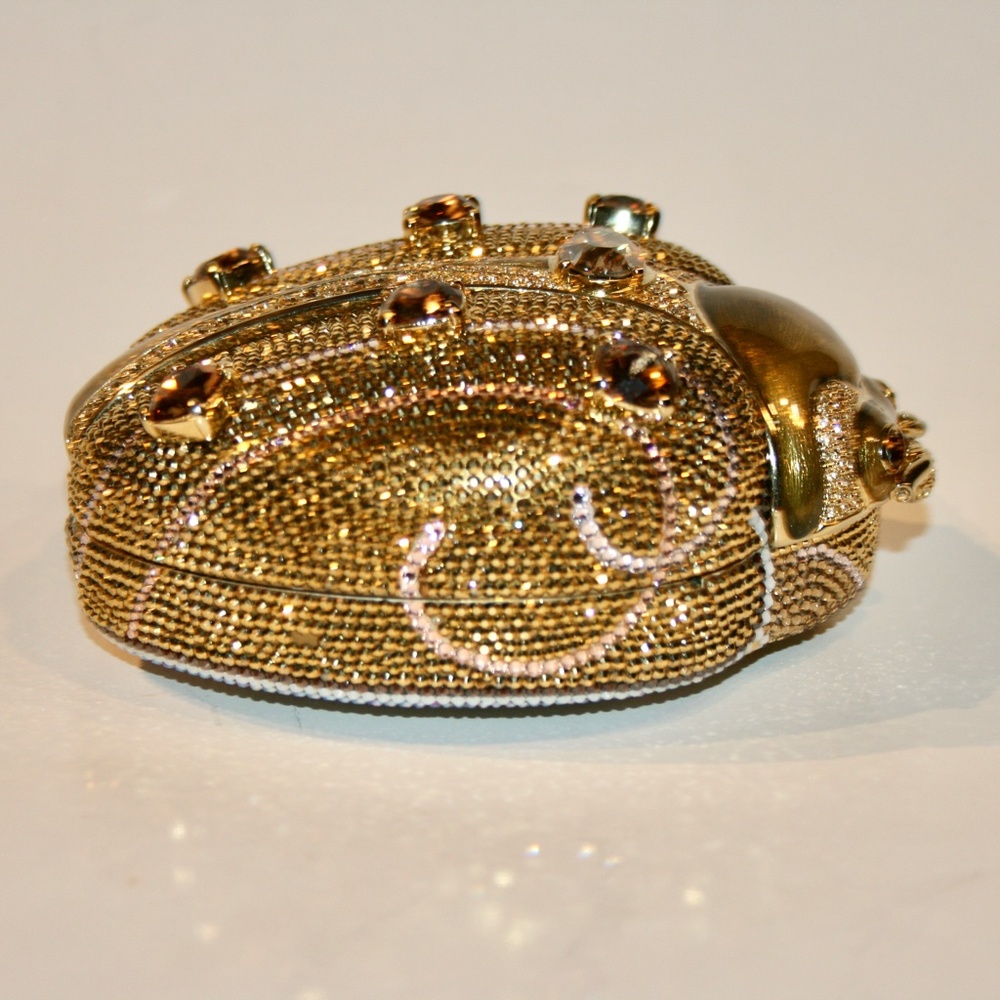 Judith Leiber Gold Ladybug Beetle 45th Anniversary Edition Bag Clutch - Picture 4 of 9